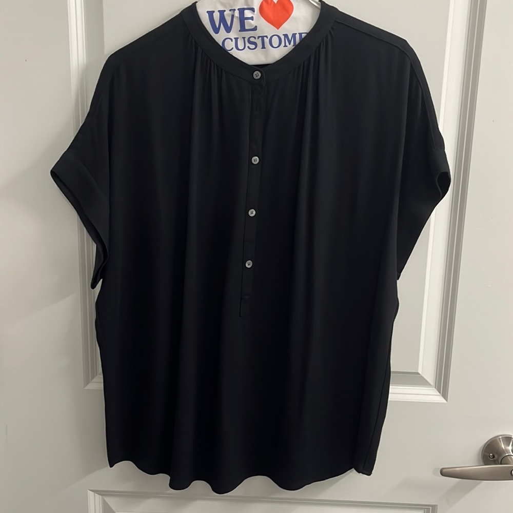 Black j crew point sur blouse